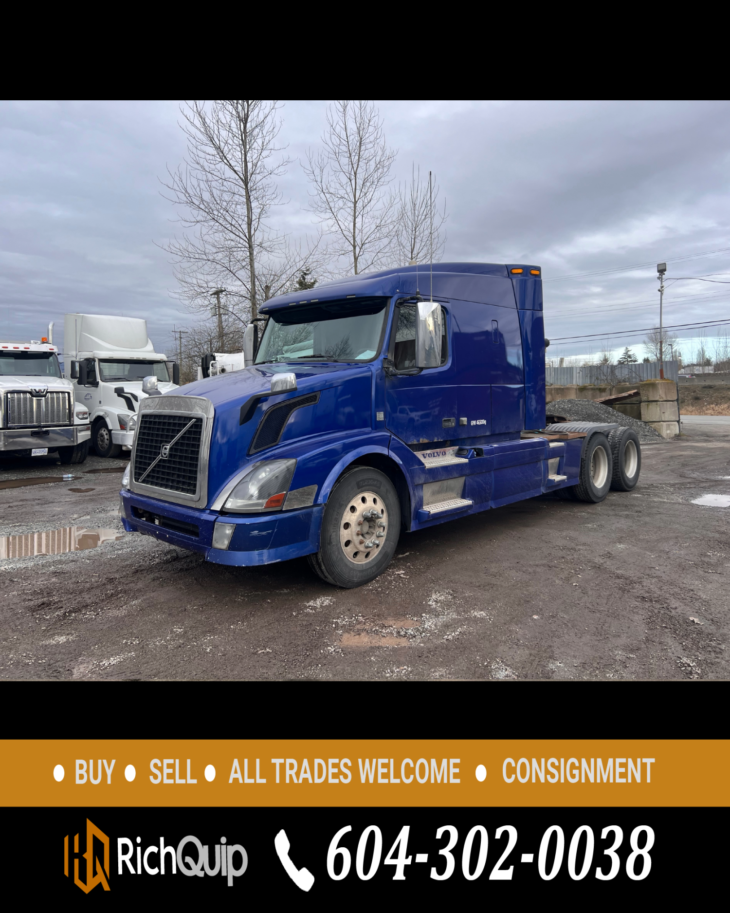 2012 Volvo VNL 64T 630 Sleeper Truck Tractor