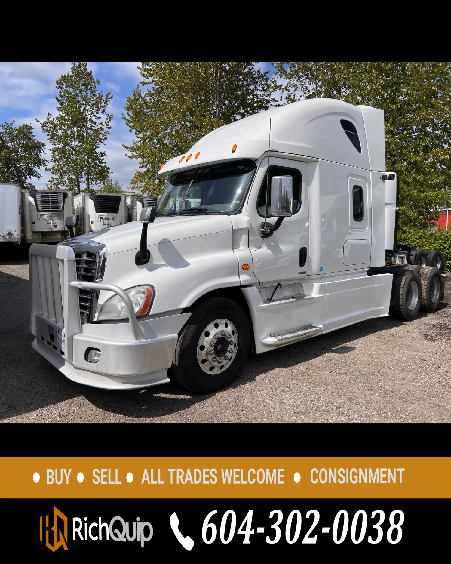 2015 Freightliner Cascadia Sleeper Truck Tractor [Recovered]