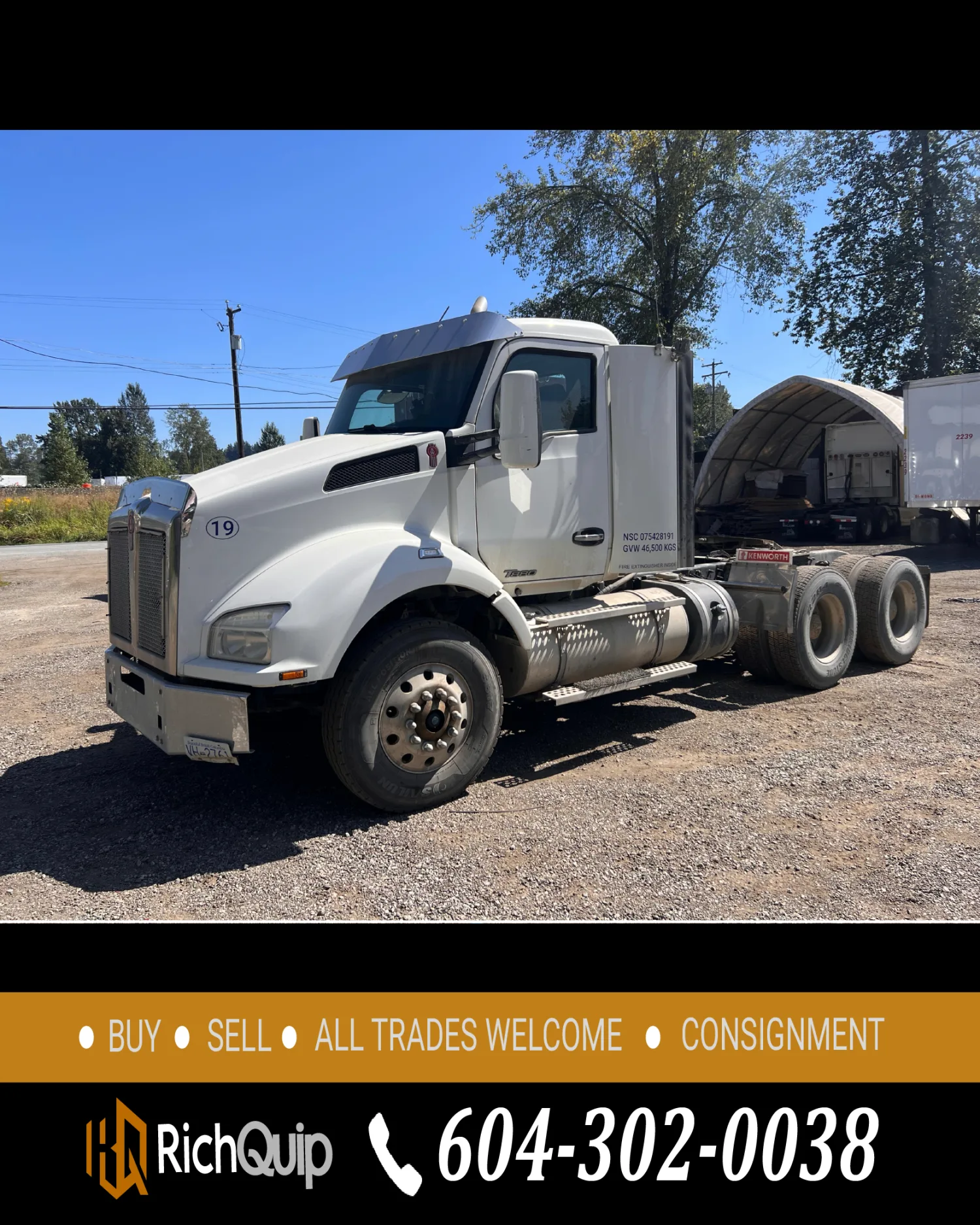 2020 Kenworth T880 Day Cab