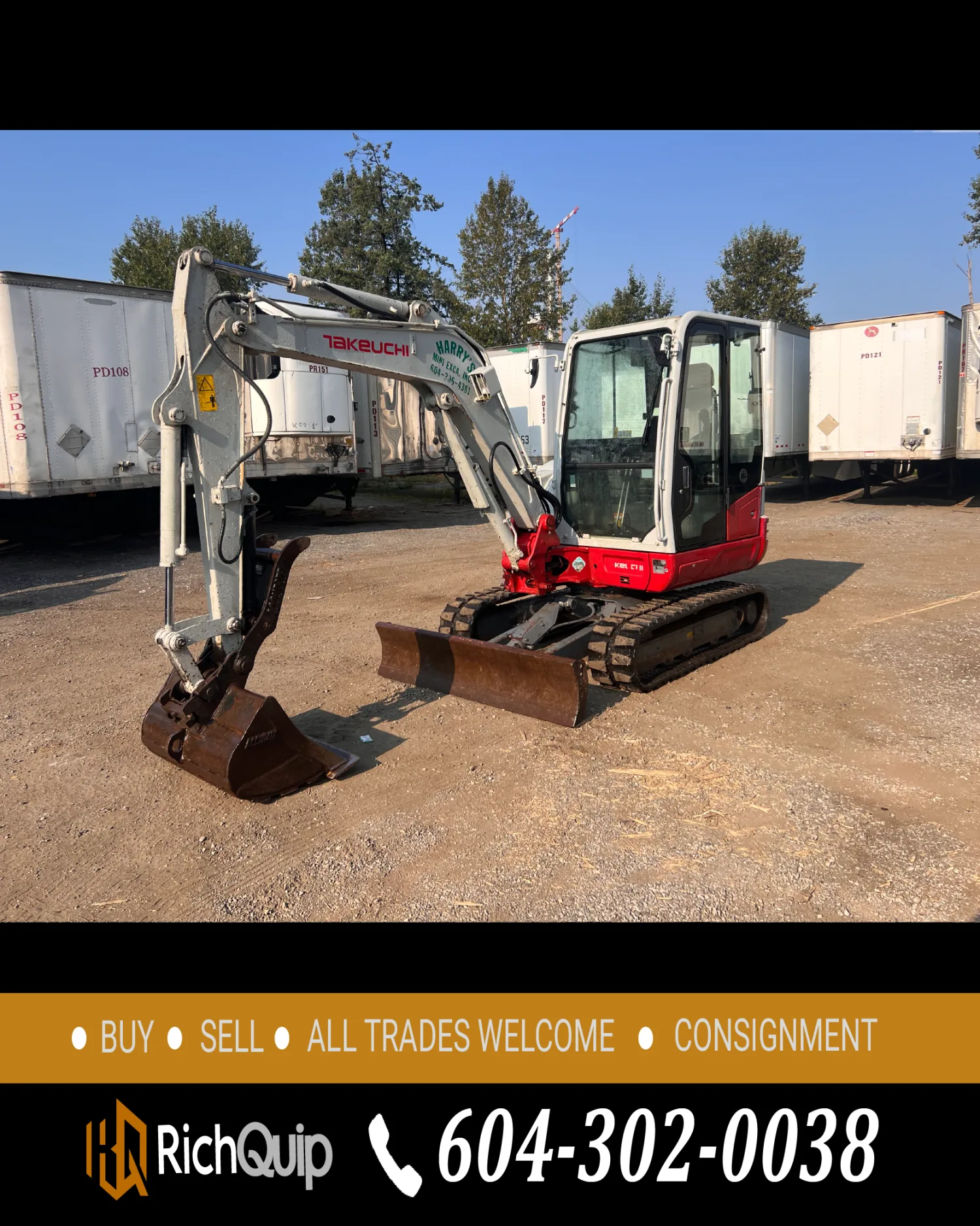 2017 Takeuchi TB240 Mini Excavator