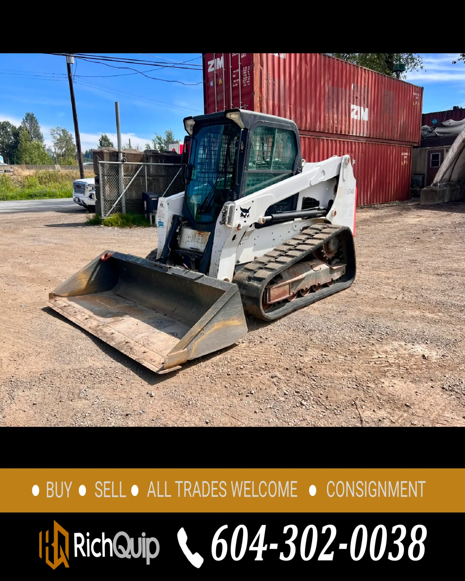 2018 Bobcat T630 Skidsteer Track Loader