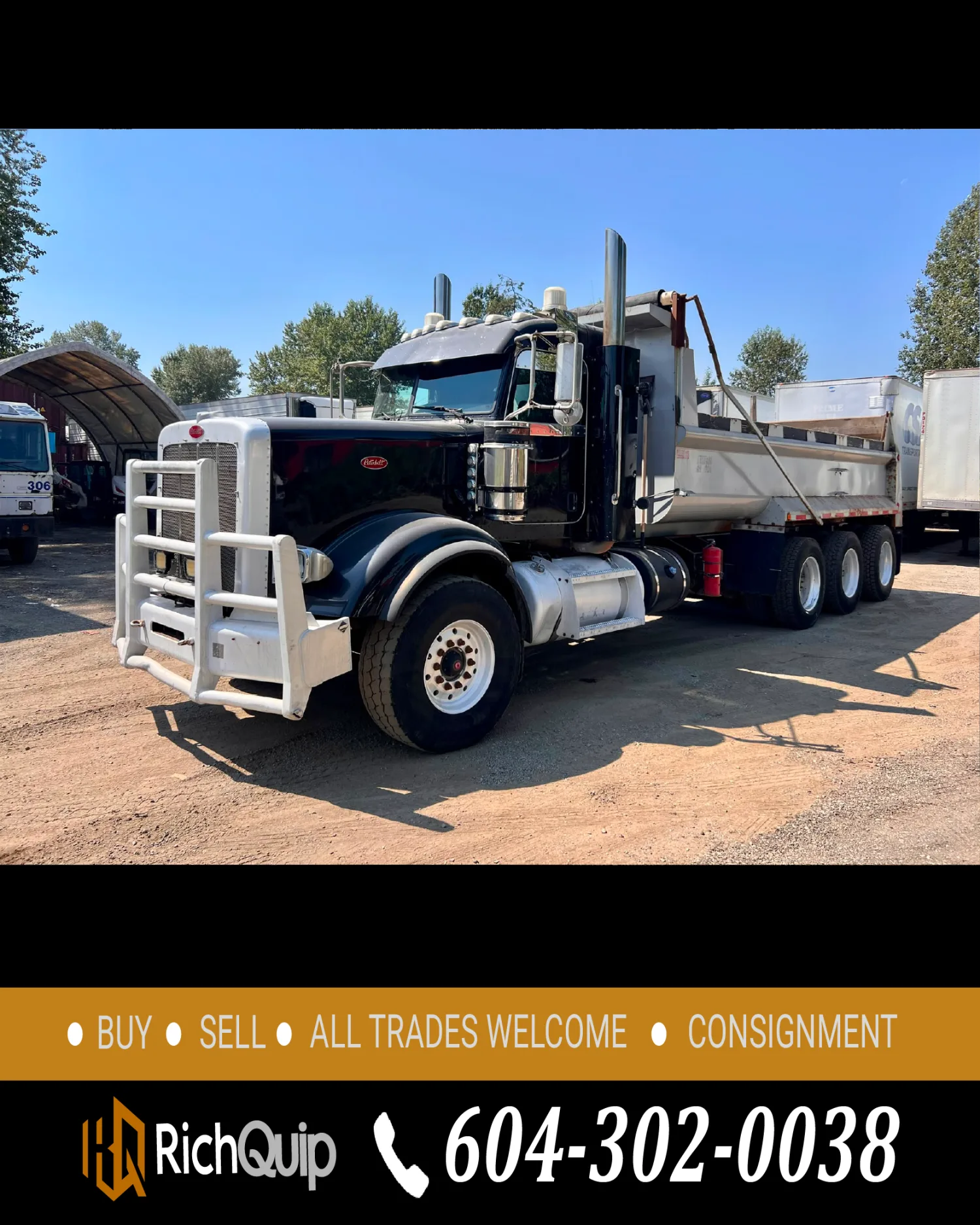 2017 Peterbilt 367 Tri-Axle Dump Truck