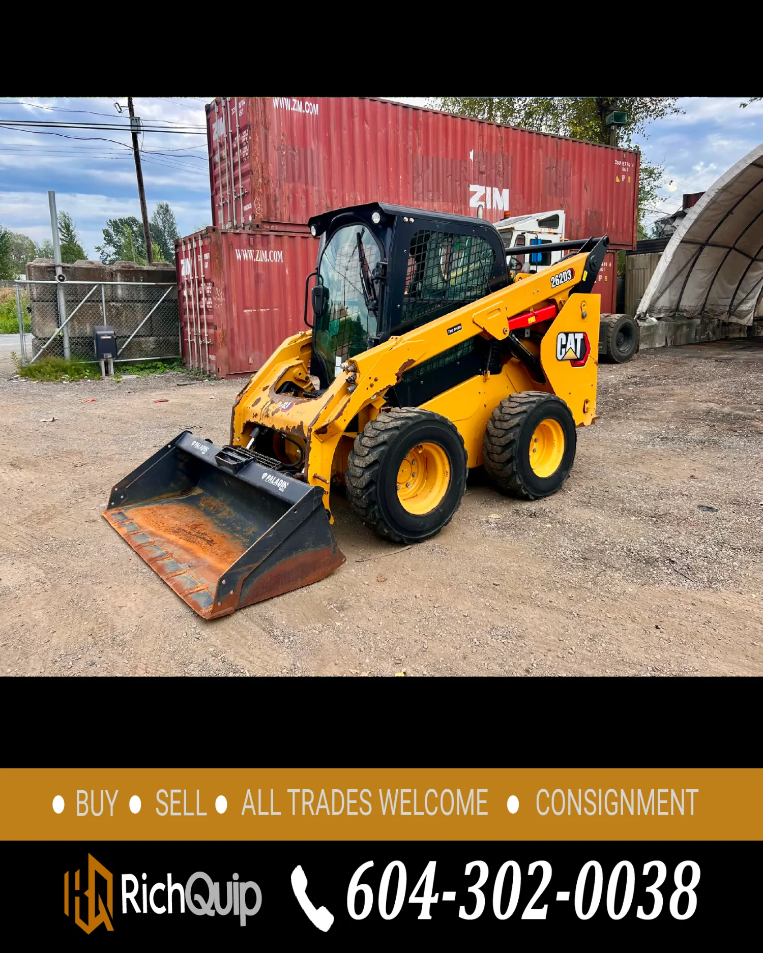 2019 CAT 262D3 Skid Steer