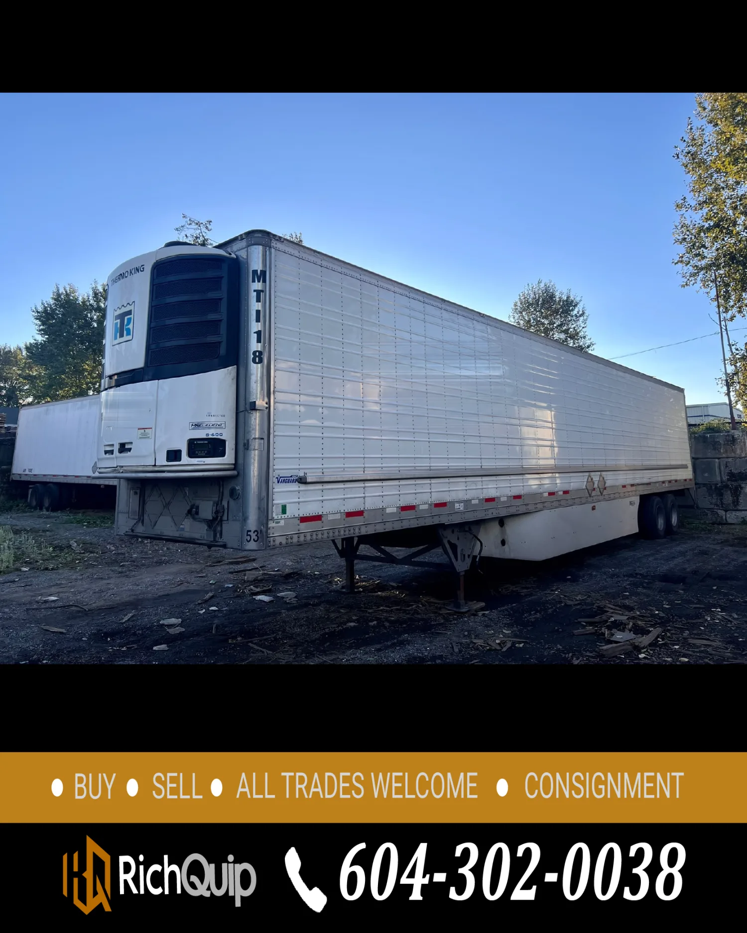 2024 Vanguard 53 FT TA Refrigerated Trailer